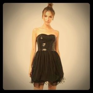 “Black Sequin fit & flare dress” 1-Med/1-Lg